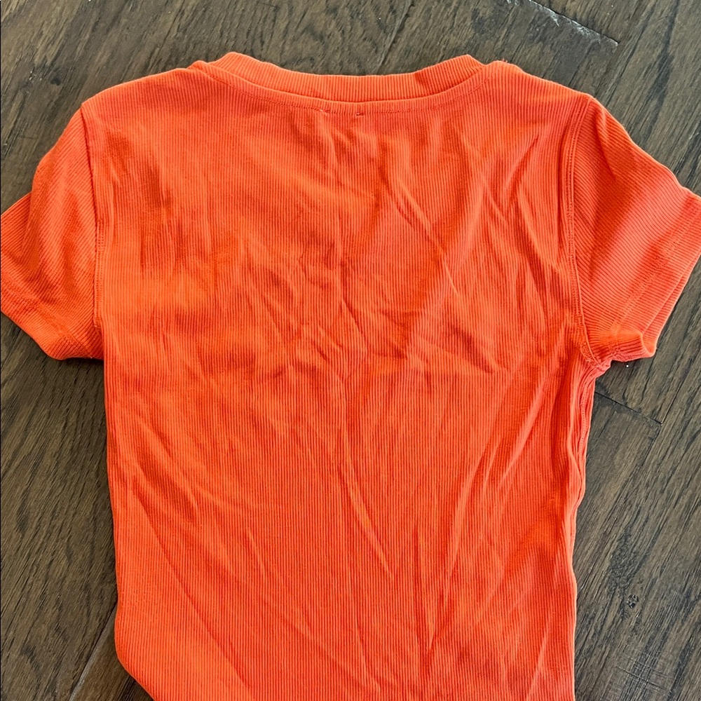 Wilfred Bold Orange Ribbed Top - Picture 3 of 3